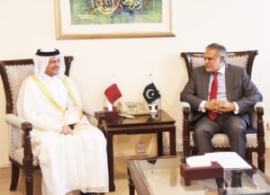 Dar, Qatar ambassador discuss economic ties