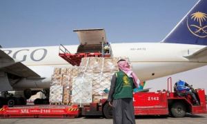 KSA Dispatches Third Relief Plane to Kyiv