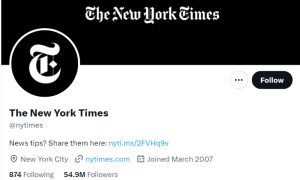 New York Times Loses Twitter Verification Badge