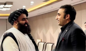 Pakistan, committed, peaceful, Bilawal, tells, FM, Muttaqi