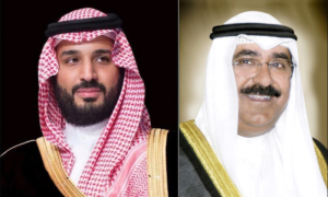 Saudi Crown Prince Exchanges Eid Greetings with Kuwaiti Crown Prince