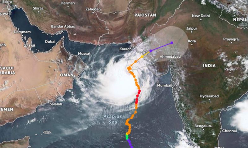 Biparjoy, Cyclone, Pakistan, Sindh, Karachi, Indian, Gujarat, Thatta, Sujawal, Badin, Tharparkar, Umerkot, Mirpurkhas, Ghorabari, Sea, Weather, Rain