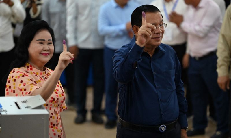 Cambodia Votes As Hun Sen Almost Guaranteed to Win Election