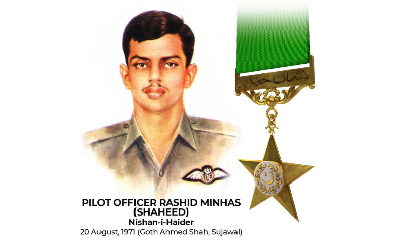 Armed Forces Pay Rich Tribute to Pilot Officer Rashid Minhas Shaheed on 52nd Martyrdom Anniversary