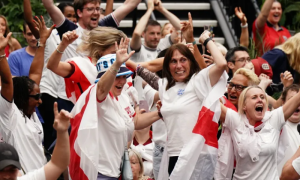 England Fans Jubilant as Lionesses Down Australia