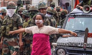 Manipur, security, tensions, district, tear gas, army,