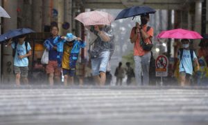 Typhoon Khanun, Rain, China, Changchun, Train, Beijing