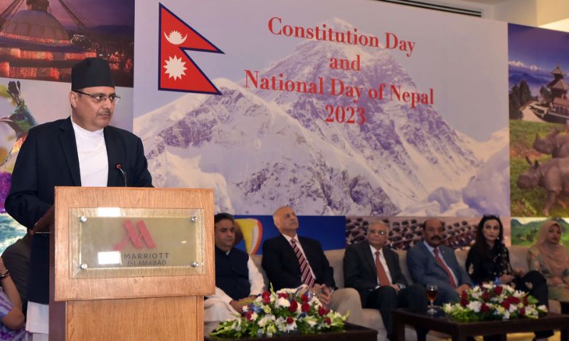 Nepal, Ambassador, Pakistan, Tapas Adhikari, Bilateral relations, Constitution Day, National Day.