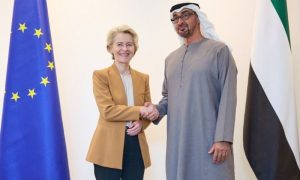 European Commission, Ursula von der Leyen, UAE President, Sheikh Mohamed bin Zayed Al Nahyan,