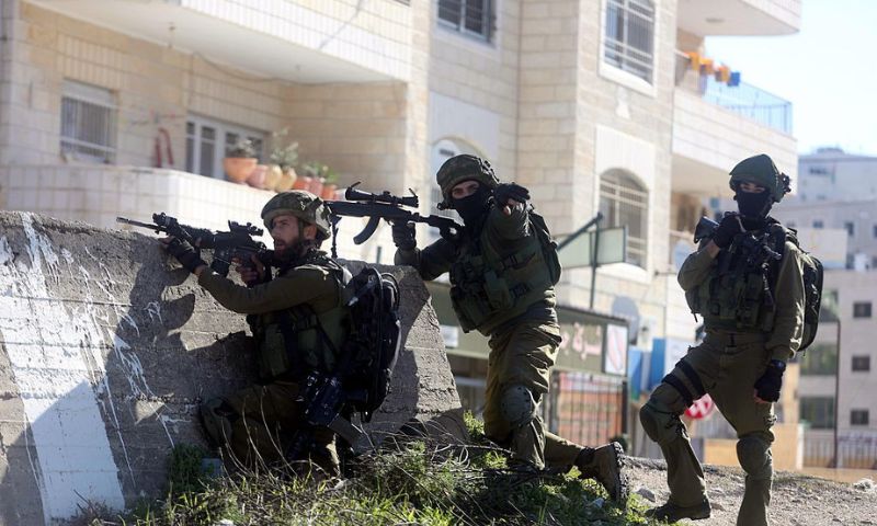 Palestinians, Israeli Forces, Refugee Camp, West Bank,