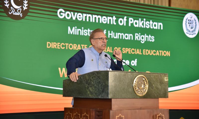 Pakistan, President, Arif Alvi, responsibility, skills, employment opportunities, Visually Impaired,