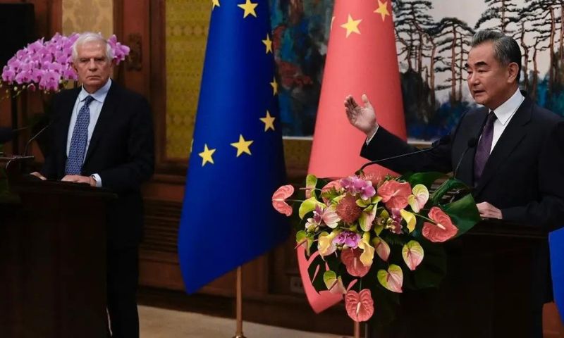 China, Foreign Minister, FM, Palestinians, Conflict, Israel, Gaza, European Union, Wang Yi, Foreign Policy, Josep Borrell, Beijing, Palestine, Injustices