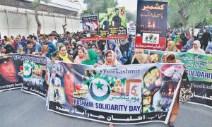 Kashmir solidarity, Nawabshah, Solidarity, Sindh, Shaheed Benazirabad, Black Day, Sindh