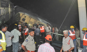 Passenger Train Collision Kills Several in India (1)