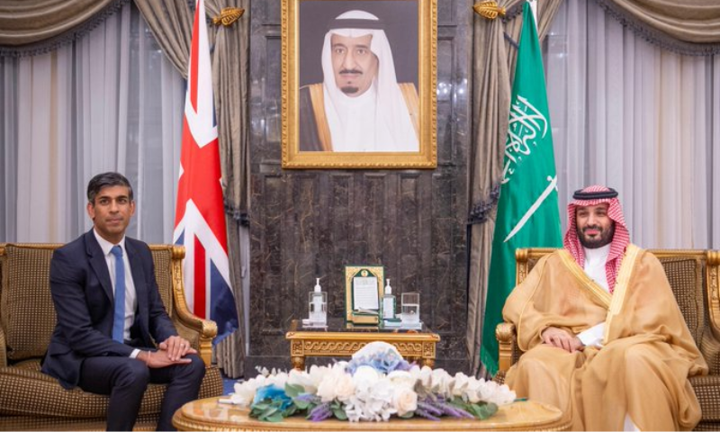 Saudi Crown Prince Meets with UK PM: SPA