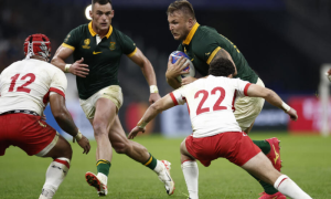 South Africa Beat Tonga in Rugby World Cup