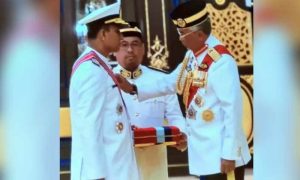 Naval Chief, Award, Malaysian, Armed Forces, Amjad Khan Niazi, ceremony, Kuala Lumpur, Pakistan Navy, ties