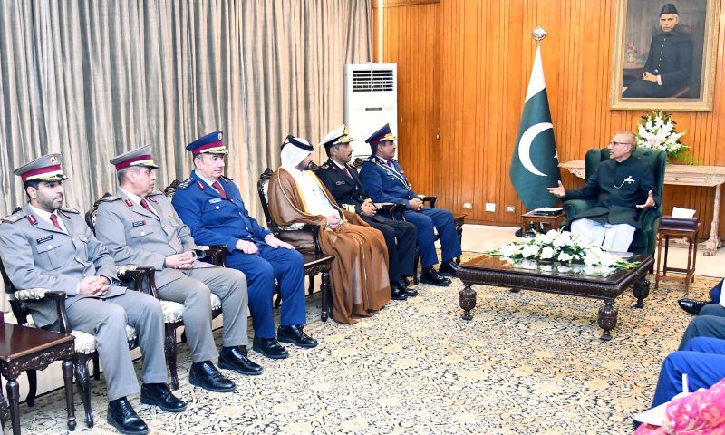 Pakistan, President, Defence, Economic, Ties, Qatar, Air Chief, Zaheer Ahmed Baber Sidhu, cooperation, FIFA, World Cup, Nishan-e-Imtiaz, Military, Football