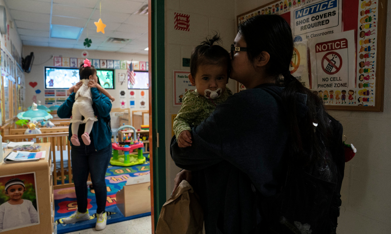 A Texas School Where Students Bring Their Babies Along