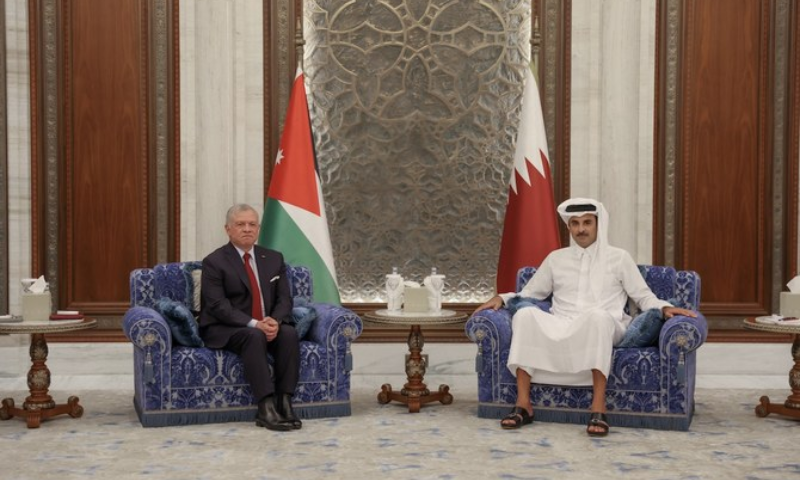 Jordan Qatar Bahrain Leaders Discuss Situation in Gaza 2