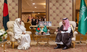 Saudi Foreign Minister Meets Prime Minister of Bangladesh