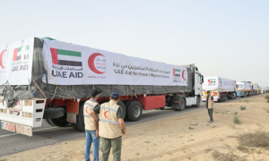 UAE Launches Humanitarian Aid Convoy to Support Gaza Strip