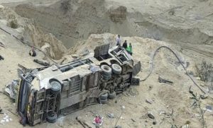 Peru, bus crash, accident, Police, Official,