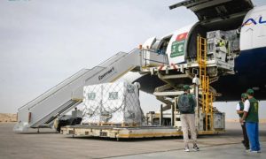 Egypt, Gaza, Palestinians, Saudi Relief Plane, KSrelief