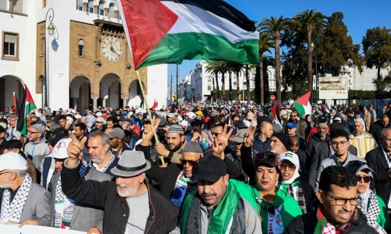 Rabat, Israel- Morocco Relations, pro-Palestinian marches, Gaza Strip,