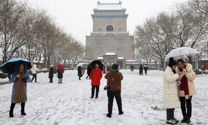 Beijing, Snow, Cold Wave, China, Schools,