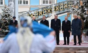 Kazakh President, CIS, Leaders, Kazakhstan, Commonwealth of Independent States, Saint Petersburg, Russian, Vladimir Putin, Kyrgyz, Turkmenistan, Azerbaijan, Uzbek