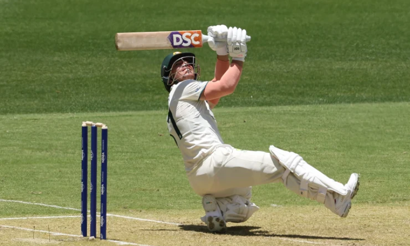 First Cricket Test Match Australia 117 at Lunch Against Pakistan at Perth