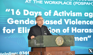 President Alvi Stresses Harassment-Free Environment for Financially-Empowered Women