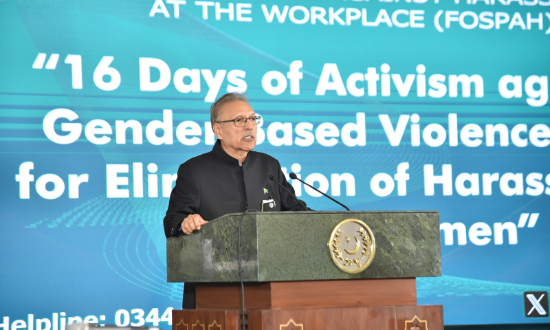 President Alvi Stresses Harassment-Free Environment for Financially-Empowered Women