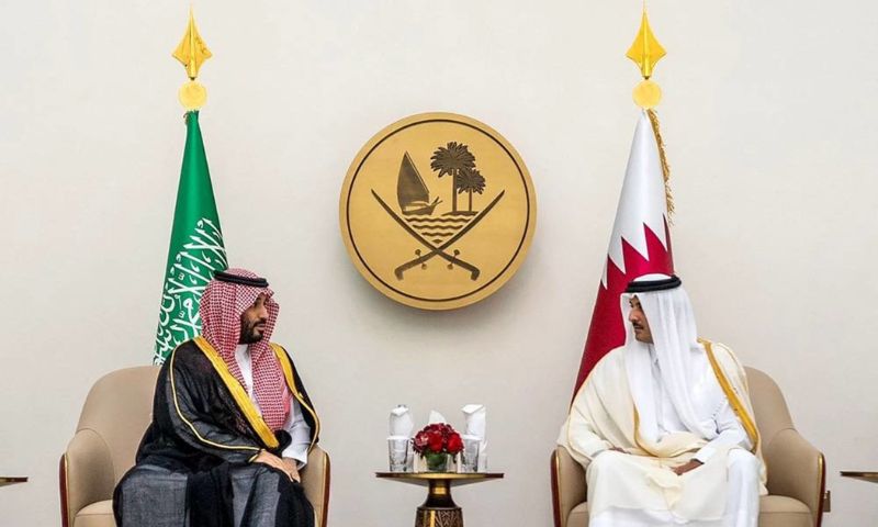 Saudi Crown Prince, Qatari Amir Saudi-Qatari Coordination Council, DOHA, Kingdom of Saudi Arabia, KSA, Crown Prince, Prime Minister Mohammed bin Salman bin Abdulaziz Al Saud, Amir of Qatar Sheikh Tamim bin Hamad Al Thani