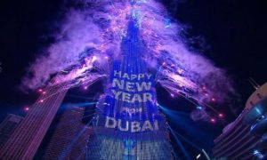 Dubai, Burj Khalifa, Fire works