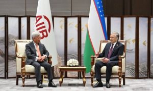 Uzbekistan, Shavkat Mirziyoyev, Jin Liqun, AIIB, Beijing, international standards,