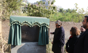 Foundation Stone of Shah Alla Ditta Caves Preservation & Development Project Laid
