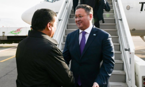 Kazakh FM Arrives in Tajikistan on Official Visit