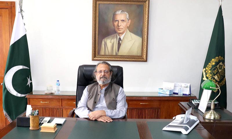 Pakistan’s caretaker Minister for Education Madad Ali Sindhi