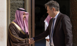 Saudi Foreign Minister Prince Faisal Meets German Vice-chancellor in Riyadh