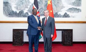 Chinese Foreign Minister Wang Yi met with Kenyan Prime Cabinet Secretary Musalia Mudavadi