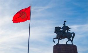 Kyrgyzstan, National Flag, Bishkek, Ala-Too Square, President, Symbolic, Sadyr Japarov,