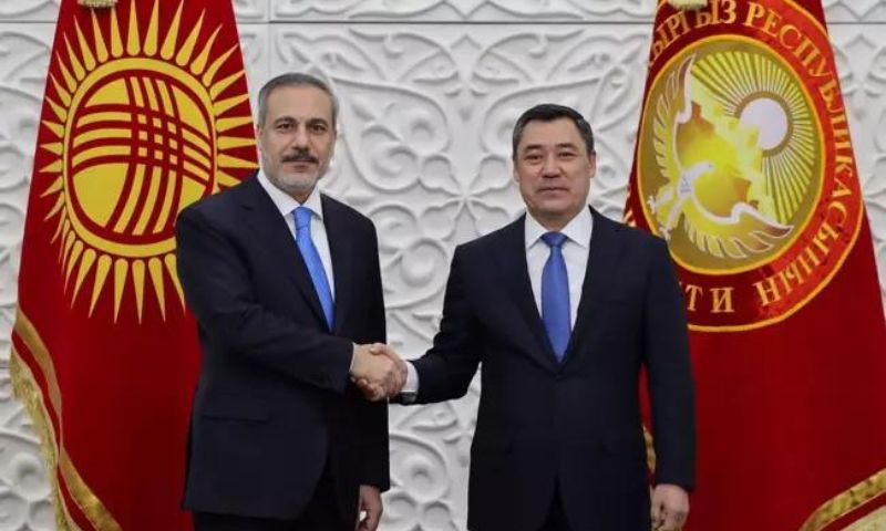 Kyrgyz, Tajik, Border, Turkish, Foreign Minister, Hakan Fidan, Kyrgyzstan, Tajikistan, Dushanbe, President, Turkey,