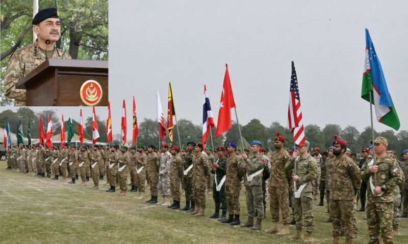 multinational military exercise, Pakistan Army Team Spirit, PATS, Kharian Garrison, Punjab, ISPR, Army Chief General Syed Asim Munir,