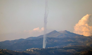 Hezbollah Launches Salvo Rockets at Israeli Air Control Base