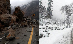 Karakoram Highway Shut Down by Landslides