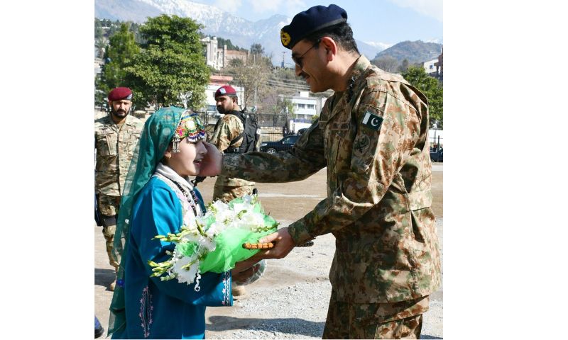 Prime Minister of Pakistan, Azad Jammu and Kashmir, General Syed Asim Munir, Chief of Army Staff, Muzaffarabad, ISPR, IIOJK, Pakistan Army 