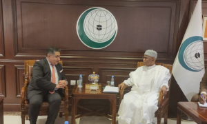 OIC Secretary-General Receives UK Minister of State for Middle East