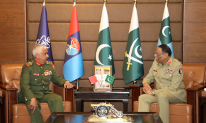 Bahrain National Guard Commander, Pakistan CJCSC Discuss Defense Cooperation (1)